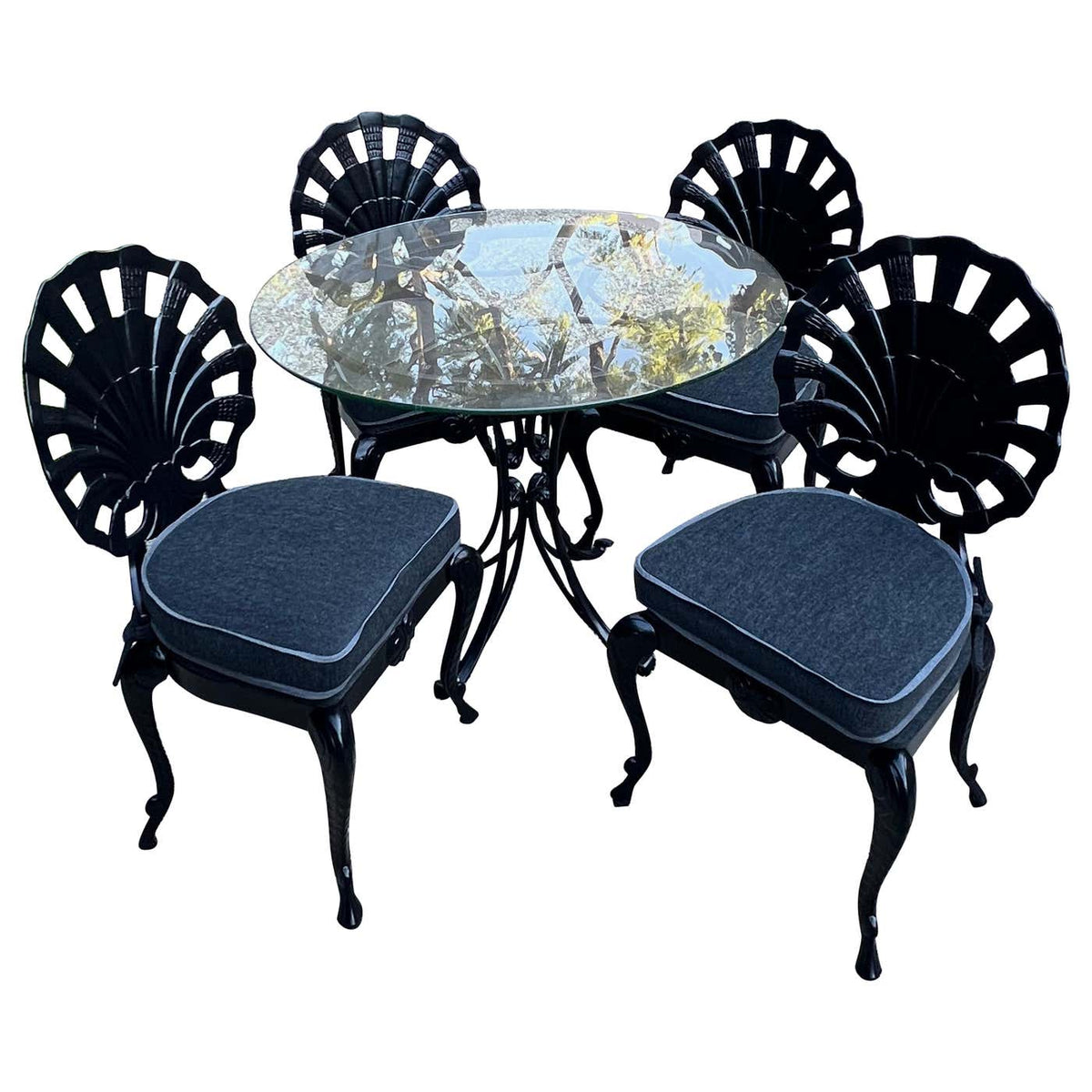 Table Chair Shell Set of Four Grotto Shell Chairs and Matching Table – DarrenRansdellDesign